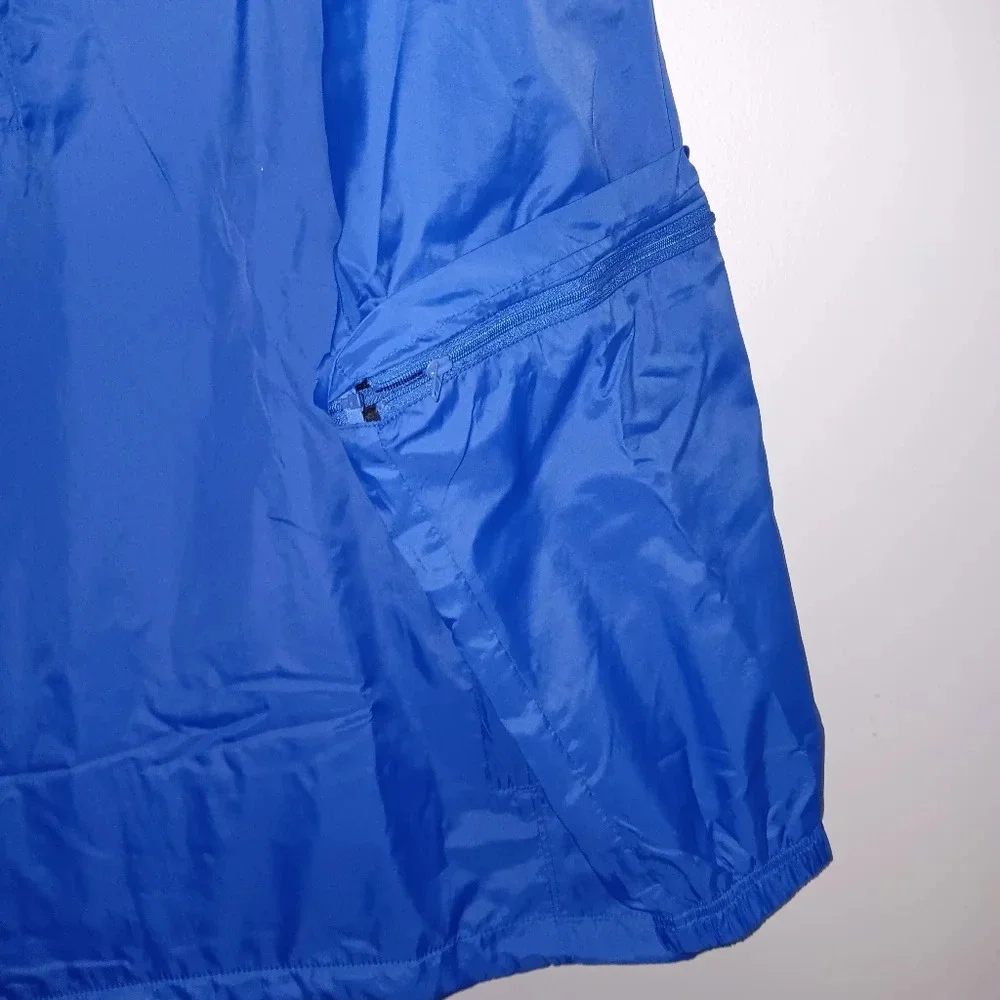 Mens greg norman blue windbreaker pullover jacket size X
